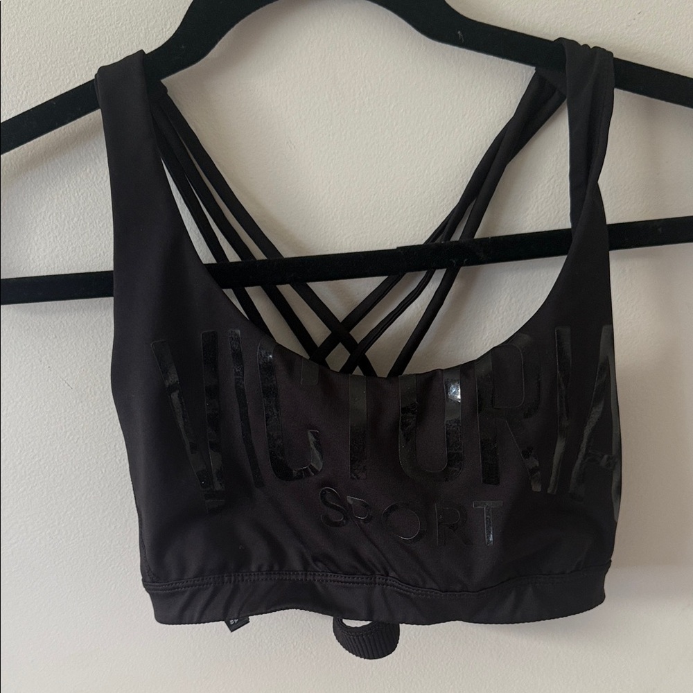 Victoria's Secret Black Strappy Sports Bra